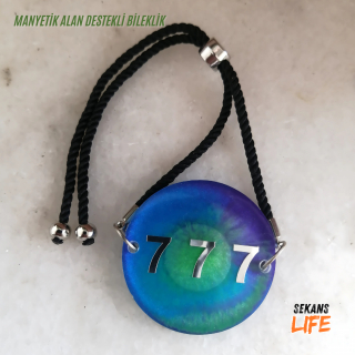 777 MUCİZELER BENİM İLE SAYI SEKANS BİLEKLİK (MANYETİK ALAN DESTEKLİ)